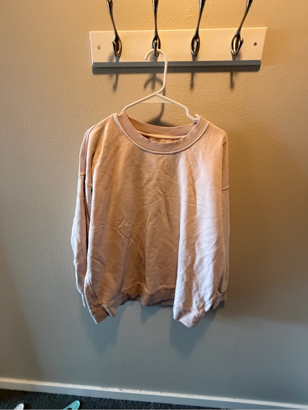 Lululemon oversized crew light pink
